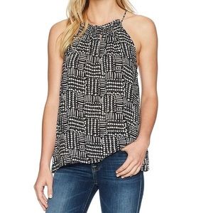 RARE Splendid Halter Rainfall Batik Print